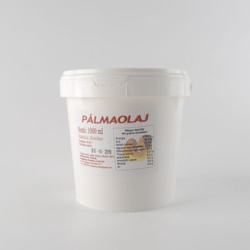 Pálmazsír / pálmaolaj 1 l vödrös