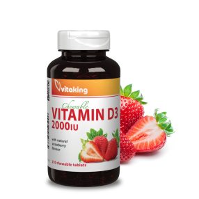 Vitaking D3-vitamin 2000NE Epres (210 szopogató tab)