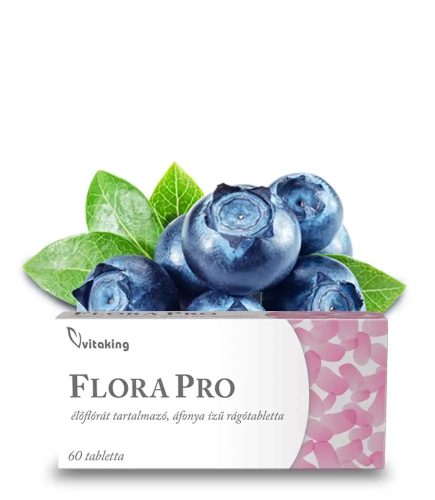 FloraPro Élőflórát Tartalmazó Rágótabletta